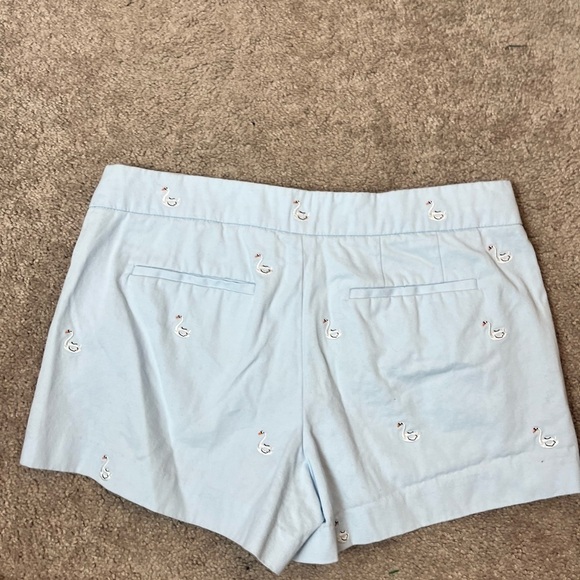 J. Crew Womens Blue Swan Shorts Size 4 - Picture 5 of 6